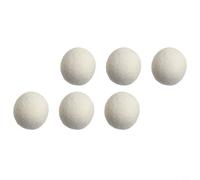 Lot de 6 balles de séchage en laine pour le linge, réutilisables et respectueuses de l'environnement, réduisent le temps de séchage et l'électricité statique, déshumidifient les vêtements dans la