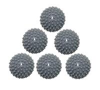 Lot de 6 balles de séchage réutilisables antistatiques pour adoucir le linge (gris)