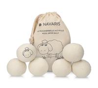 Lot de 6 Balles pour Sèche-Linge 100% Laine Adoucissant Hypoallergénique