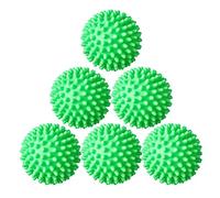 Lot de 6 balles réutilisables pour sèche-linge - Antistatique - Adoucissant - Vert foncé