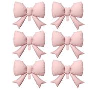 Lot De 6 Ballon Noeud Rose, 55cm Ballon Helium De Noeud, Decoration Saint Valentin Et Anniversaire, Accessoires De Fête