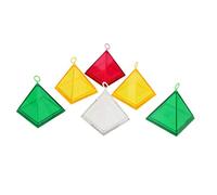 Lot de 6 ballons à hélium avec pendentif pyramide pour bloc de poids