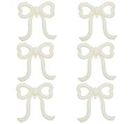 Lot de 6 ballons beiges, ballons de mariée, ballons en aluminium avec nœud énorme pour décoration de fête pour anniversaire, fête prénatale, mariage, fiançailles, enterrement de vie de jeune fille
