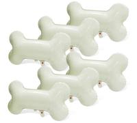 Lot de 6 ballons en forme d'os de chien de dessin animé « Lets Pawty » - Décoration pour animaux de compagnie - Pour anniversaire, mariage, fête prénatale, enterrement de vie de jeune fille