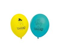 Lot de 6 ballons en latex Dragon Ball Super 27 cm - CHAKS - Jaune - Multicolore - Pour anniversaire enfant