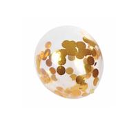 Lot de 6 Ballons Gonflables "Confettis" 30cm Or