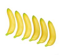Lot de 6 bananes artificielles pour arrangements élégants et photographies