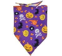 Lot de 6 bandanas pour chien - Couleur : foulard triangulaire - Pour Halloween - Bandana pour chien de petite, moyenne et grande taille - Couleur 11, L, 65 x 43 x 43 cm