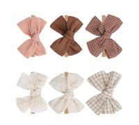 Lot de 6 bandeaux à cheveux pour bébé avec nœud - Accessoires de photographie pour bébé fille