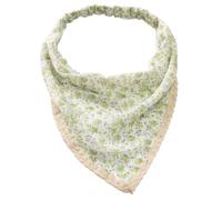 Lot de 6 bandeaux à cheveux pour femme - Bandeaux floraux - Triangle - Bandana doux - Élastique - Pour le yoga, le sport - Accessoire de tête pour femme et fille - Vert