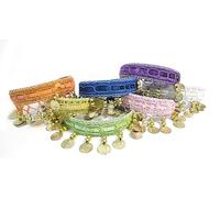 Lot de 6 bandeaux avec pièces de monnaie pour danser le ventre ou se déguiser sur le thème de l'Arabie comme Yasmin