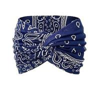 Lot de 6 bandeaux de yoga avec imprimé croix, style bohème et imprimé cachemire, pour la course, le fitness, le sport (C, 6 pièces)