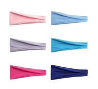 Lot de 6 bandeaux décoratifs à la mode amovibles pour un usage quotidien et le sport