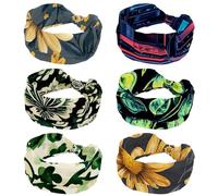 Lot de 6 bandeaux d'entraînement pour femme, art vectoriel de la technologie de l'information, bandeau antidérapant, bandeau de sport pour yoga, course, gym, fitness