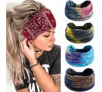 Lot De 6 Bandeaux Élastiques Pour Femme Avec N?ud Papillon - Accessoires Pour Cheveux Pour Le Sport Et Le Fitness