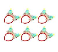 Lot de 6 bandeaux réutilisables pour Noël, style simple et doux pour fête de la joie et réunions de famille