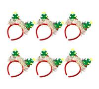 Lot de 6 bandeaux réutilisables pour Noël, style simple et doux pour fête de la joie et réunions de famille