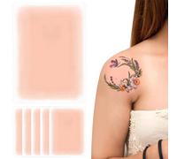 Lot de 6 bandes de masquage tatouage imperméables invisibles ultra-fines 9 x 15 cm découpables pour tatouage cicatrices taches naissance style 2