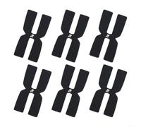 Lot de 6 bandes de poids pour raquette de tennis en silicone pour une optimisation réglable du point d'équilibre (noir)