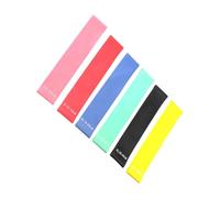Lot de 6 bandes de résistance multifonctionnelles pour exercices de fitness pour le renforcement musculaire, pilates, bodybuilding