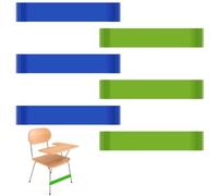 Lot de 6 bandes élastiques de chaise pour TDAH, outils pour enfants TDAH, TDAH, bandes de chaise extensibles pour enfants, pour pieds de chaise élastiques, chaises TDAH, musculation, yoga, pilates 15