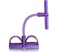 Lot de 6 bandes élastiques de résistance avec poignées, corde de tension multifonction, extracteur de pédale pour la maison, le yoga, le pilates, l'exercice abdominal de la taille et des jambes