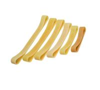Lot de 6 bandes élastiques en caoutchouc pour moulage de gypse - 6 tailles - Pour poterie et céramique - Fait à la main - Bandes de fixation robustes