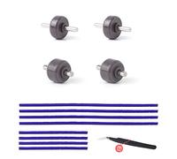 Lot de 6 bandes et roues en peluche douce compatibles avec aspirateur Dyson, pièces de rechange pour tête de nettoyeur à rouleaux souples, lot de 6 bandes de semelle de 23 cm