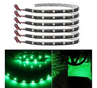 Lot de 6 bandes lumineuses LED étanches de 30 cm pour intérieur de voiture, moto, chariot de golf, extérieur 12 V 5050 12SMD