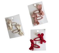 Lot de 6 barrettes à cheveux en dentelle de coton pour bébé fille Accessoires de cheveux à la mode Barrettes latérales Barrettes Stylées Pièces de cheveux pour enfants