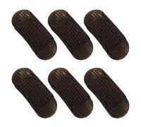 Lot de 6 barrettes à cheveux en éponge marron pour volume et volume