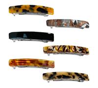 Lot de 6 barrettes à cheveux pour femme et adolescente - Accessoires tendance en écaille de tortue pour voyage, plage, rendez-vous au quotidien
