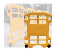 Lot de 6 barricades de sécurité pliables pour contrôle et entretien des foules