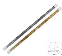 Lot de 6 - Bâton Majorette Paillettes avec Liquide Mix 46cm
