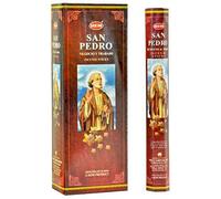 Lot de 6 bâtonnets d'encens parfumés Sharvgun San Pedro pour aromathérapie Agarbatti