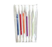 Lot de 6 bâtonnets en feutre de laine avec pochette rechargeable pour chatons d'intérieur - Baguette à mâcher douce et interactive pour la santé dentaire et les jeux actifs - Multicolore