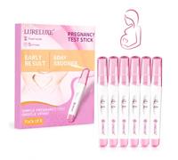 Lot de 6 bâtonnets roses de précoce, Réponse claire en quelques minutes, Haute précision pour un usage matinal serein, Discrets et rapides