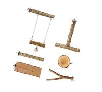 Lot de 6 bâtons à mâcher et d'escalade en bois naturel pour perruches, calopsittes, perchoirs pour cages à oiseaux, kit de ponçage à mâcher, jouets de stimulation mentale pour perroquets