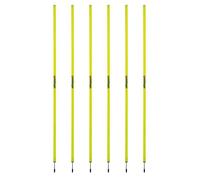 Lot de 6 bâtons de slalom Uhlsport - jaune fluo - TU