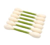 Lot de 6 bâtons géants interactifs en feutre pour chaton avec cotons-tiges en feutre d'herbe à chat pour chaton cordes de dentition pour exercices d'ennui et aide digestive