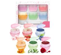 Lot de 6 baumes à lèvres hydratants - Kit de baume à lèvres Sleeping Lip Balms | Outil de soin des lèvres Deep Nutrition pour l'école