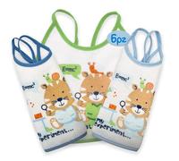 Lot de 6 bavoirs pour bébé - Différents modèles FANTASIA BAV9061M