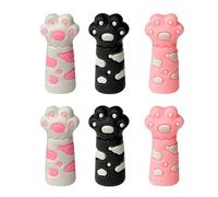 Lot de 6 beaux embouts de crayon, porte-extension de crayon en silicone, capuchons de crayon pour enfants et adultes, outils d'écriture, capuchons de gomme