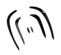 Lot de 6 becquets de pare-chocs avant de voiture, noir brillant, pour Mercedes-Benz Classe C W205 AMG-LINE