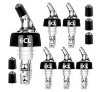 Lot de 6 becs verseurs de bouteilles de 6 cl - Pour bouteilles de vin, schnaps, cocktails
