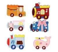 Lot de 6 belles voitures brodées