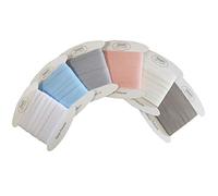 Lot de 6 biais Coton - Coloris : Blanc, bleu layette, gris clair, rose layette, écru et taupe - Facile à coudre et idéal pour ennoblir vos créations (Lot de 6 biais (5 mètres chacun), Lot A)