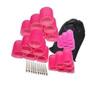 Lot de 6 bigoudis avec pince à cheveux en métal pour salon de coiffure longue à courte et formelle, outil de coiffure rapide
