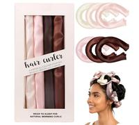 Lot de 6 bigoudis sans chaleur en velours doux pour dormir la nuit, sans dommages, outils de coiffure non chauffants pour tous les types de cheveux, parfaits pour les cheveux longs et longs