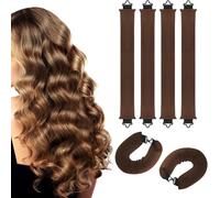Lot De 6 Bigoudis Sans Chaleur Pour Cheveux Longs, Jumbo Flexi Rods Doux Pendant La Nuit, Sans Chaleur Pour Outils De Coiffure À Faire Soi-Même
